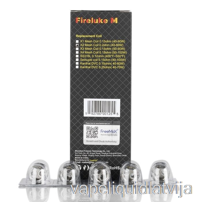 Freemax Fireluke M / Tx Sieta Maiņas Spoles 0.2ohm X2 Mesh Coils Vape šķidrums